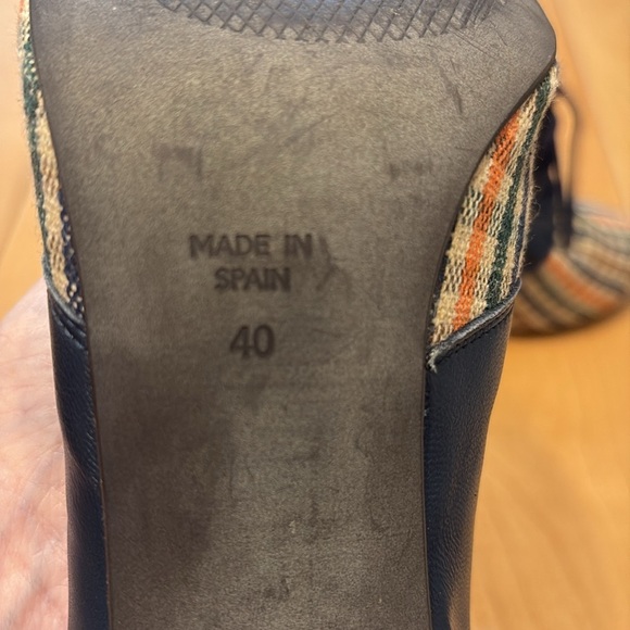 Anthropologie Lucky Penny Blue Plaid Lace-Up Women's Oxford Shoes. Size 9 - Picture 8 of 8